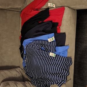 Lot of 5 3/4 sleeve shirts Karen Scott